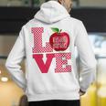 Love Kindergarten Cute Apple School Teacher Men's Hoodie Back Print, funny gift Love Kindergarten Cute Apple School Teacher Men's Hoodie Back Print, funny gift