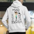 Mad Scientist Shirt Kids Boys Youth Science Teacher Men's Hoodie Back Print, Science Teacher Hoodies, funny gift