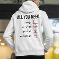 Math Graphs Mathematics Math Teacher Men's Hoodie Back Print, funny gift Math Graphs Mathematics Math Teacher Men's Hoodie Back Print, funny gift