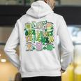 One Lucky Teacher St Patrick's Day Irish Teacher Lucky Era Men's Hoodie Back Print, funny gift