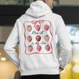 Pre K Is My Jam Teacher Team Crew Preschool Cute Strawberry Men's Hoodie Back Print, funny gift