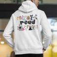 Read Children's Books Teacher Men's Hoodie Back Print, funny gift