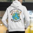 Reduce Reuse Recycle Respect Earth Day Teacher Girl Women Men's Hoodie Back Print, funny gift Reduce Reuse Recycle Respect Earth Day Teacher Girl Women Men's Hoodie Back Print, funny gift