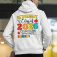 Retirement Class Of 2026 Countdown In Progress Teacher Men's Hoodie Back Print, funny gift Retirement Class Of 2026 Countdown In Progress Teacher Men's Hoodie Back Print, funny gift