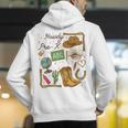 Retro Howdy Pre-K Back To School Western Teacher Men's Hoodie Back Print, funny gift