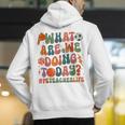Retro PE Teacher What Are We Doing Today School Coach Women Men's Hoodie Back Print, Pe Teacher Hoodies, funny gift Retro PE Teacher What Are We Doing Today School Coach Women Men's Hoodie Back Print, Pe Teacher Hoodies, funny gift