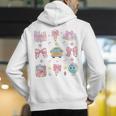 School Pencils And Bows Teacher Bow Coquette Pencil Girls Men's Hoodie Back Print, funny gift