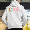 School Psychologist Rainbow Psychology Teacher Men's Hoodie Back Print, funny gift