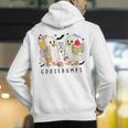 Silly Goose Spooky Teacher Halloween Cute Goosebumps Men's Hoodie Back Print, funny gift