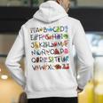 SPANISH ALPHABET MAESTRA SPANISH TEACHER Men's Hoodie Back Print, funny gift SPANISH ALPHABET MAESTRA SPANISH TEACHER Men's Hoodie Back Print, funny gift