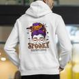 Spooky Paraprofessional Life Halloween Messy Bun Teacher For Men Women Men's Hoodie Back Print, funny gift Spooky Paraprofessional Life Halloween Messy Bun Teacher For Men Women Men's Hoodie Back Print, funny gift
