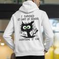 I Survived 67 Days Of School Teachers Students Humor Men's Hoodie Back Print, funny gift I Survived 67 Days Of School Teachers Students Humor Men's Hoodie Back Print, funny gift
