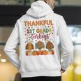 Teach Thanksgiving Teacher Thankful For My 1st Grade Turkeys Men's Hoodie Back Print, funny gift Teach Thanksgiving Teacher Thankful For My 1st Grade Turkeys Men's Hoodie Back Print, funny gift