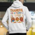 Teach Thanksgiving Teacher Thankful For My Preschool Turkeys Men's Hoodie Back Print, funny gift