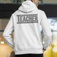 Teacher Checkered Racing Teacher Appreciation Men Women Men's Hoodie Back Print, funny gift Teacher Checkered Racing Teacher Appreciation Men Women Men's Hoodie Back Print, funny gift
