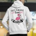 This Teacher Loves Her Flock Cute Flamingo Teacher Men's Hoodie Back Print, funny gift This Teacher Loves Her Flock Cute Flamingo Teacher Men's Hoodie Back Print, funny gift
