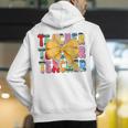 Teacher Pencil Coquette Bow Back To School Teacher Men's Hoodie Back Print, funny gift Teacher Pencil Coquette Bow Back To School Teacher Men's Hoodie Back Print, funny gift