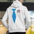 Teacher Tie & Pocket Protector Costume School Men's Hoodie Back Print, funny gift