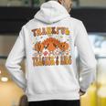 Thankful Teacher's Aide Thanksgiving Autumn Fall Women Men Men's Hoodie Back Print, funny gift