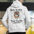 This Is My Tired Teacher Costume Skull Halloween Messy Bun Men's Hoodie Back Print, funny gift This Is My Tired Teacher Costume Skull Halloween Messy Bun Men's Hoodie Back Print, funny gift