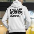 I Train Superheroes For Teacher Coach Men Women Men's Hoodie Back Print, funny gift