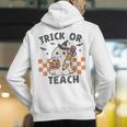 Trick Or Teach Teacher Men's Hoodie Back Print, funny gift Trick Or Teach Teacher Men's Hoodie Back Print, funny gift