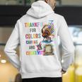 Turkey Thanksgiving Art Teacher Costume Tee For Artists Men's Hoodie Back Print, funny gift Turkey Thanksgiving Art Teacher Costume Tee For Artists Men's Hoodie Back Print, funny gift