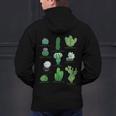 10 Types Of Cactus Succulent Teacher Chart Cactus Lover Tee Men's Hoodie Back Print, gift for family, gift for coworker