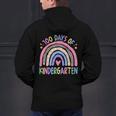 100th Day Of Kindergarten Teacher Kids 100 Days Smarter Men's Hoodie Back Print, gift for family, gift for coworker