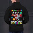 2nd Grade Is Out Of This World Space Rocket Planets Teacher Men's Hoodie Back Print, 2nd Grade Teacher Hoodies, gift for family, gift for coworker