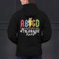 4th Grade Rocks ABCD Back To School Rock Teachers Men's Hoodie Back Print, gift for family, gift for coworker