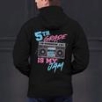5th Grade Is My Jam Vintage 80s Boombox Teacher Student Men's Hoodie Back Print, gift for family, gift for coworker
