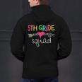 5th Grade Squad Fifth Teacher Student Team Back To School Men's Hoodie Back Print, gift for family, gift for coworker