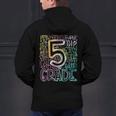 5th Grade Typography Team Fifth Grade Teacher Back To School Men's Hoodie Back Print, gift for family, gift for coworker