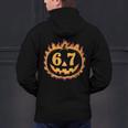 6 7 Meme Halloween Pumpkin Costume For Student Teacher Men's Hoodie Back Print, gift for family, gift for coworker