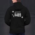 67 Meme Square Root 4489 Slang Math Teacher Men Women Men's Hoodie Back Print, gift for family, gift for coworker