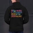 7th Grade Crew The Real Celebrities Of The Hallway Teacher Men's Hoodie Back Print, gift for family, gift for coworker