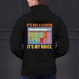 AAC Awareness AAC Teacher It's Not A Screen It's My Voice Men Women Men's Hoodie Back Print, gift for family, gift for coworker AAC Awareness AAC Teacher It's Not A Screen It's My Voice Men Women Men's Hoodie Back Print, gift for family, gift for coworker