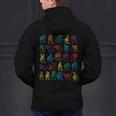 ABC Sign Language Chart Teacher Hand Letter Alphabet ASL Men's Hoodie Back Print, gift for family, gift for coworker