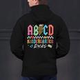 ABCD Kindergarten Rocks Pencil Lightning Teachers Rock Boys Men's Hoodie Back Print, gift for family, gift for coworker ABCD Kindergarten Rocks Pencil Lightning Teachers Rock Boys Men's Hoodie Back Print, gift for family, gift for coworker