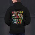 ABCs Learning Kindergarten Teacher Christmas Lights Alphabet For Men Women Kids Men's Hoodie Back Print, gift for family, gift for coworker