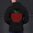 Apple Dot Pattern Art Teacher Appreciation Men Women Humor Men's Hoodie Back Print, gift for family, gift for coworker