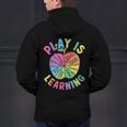 Apple Retro Play Is Learning Kindergarten Teacher Daycare Men's Hoodie Back Print, gift for family, gift for coworker Apple Retro Play Is Learning Kindergarten Teacher Daycare Men's Hoodie Back Print, gift for family, gift for coworker