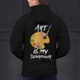 Art Is My Superpower Drawing Art Teacher Artists Men's Hoodie Back Print, gift for family, gift for coworker Art Is My Superpower Drawing Art Teacher Artists Men's Hoodie Back Print, gift for family, gift for coworker