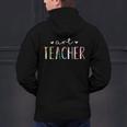 Art Teacher Cute Floral Men's Hoodie Back Print, gift for family, gift for coworker Art Teacher Cute Floral Men's Hoodie Back Print, gift for family, gift for coworker