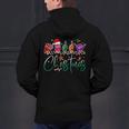 ASL Christmas Buffalo Plaid Teacher American Sign Language Men's Hoodie Back Print, gift for family, gift for coworker