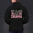 Theatre School Drama Class Musical Theater Drama Teacher Men's Hoodie Back Print, gift for family, gift for coworker