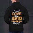 AVID Team Appreciation Essentials AVID Program Teacher Men's Hoodie Back Print, gift for family, gift for coworker