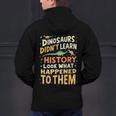 Back To School Dinosaur Social Studies Teacher Student Men's Hoodie Back Print, gift for family, gift for coworker Back To School Dinosaur Social Studies Teacher Student Men's Hoodie Back Print, gift for family, gift for coworker