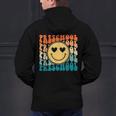 Back To School Groovy Smile Preschool Teachers Students Kids Men's Hoodie Back Print, gift for family, gift for coworker